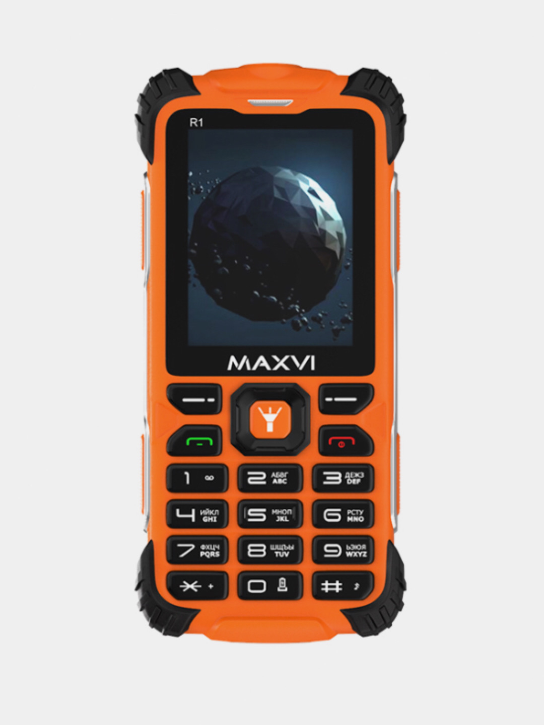 Мобильный телефон Maxvi R1, ЗАЩИТА ОТ ВЛАГИ И ПЫЛИ, АККУМУЛЯТОР 1800мАч  купить по цене 3190 ? в интернет-магазине Магнит Маркет