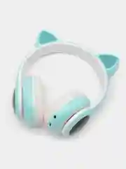 Мятный беспроводные наушники Bluetooth, со светящимися ушками, детские