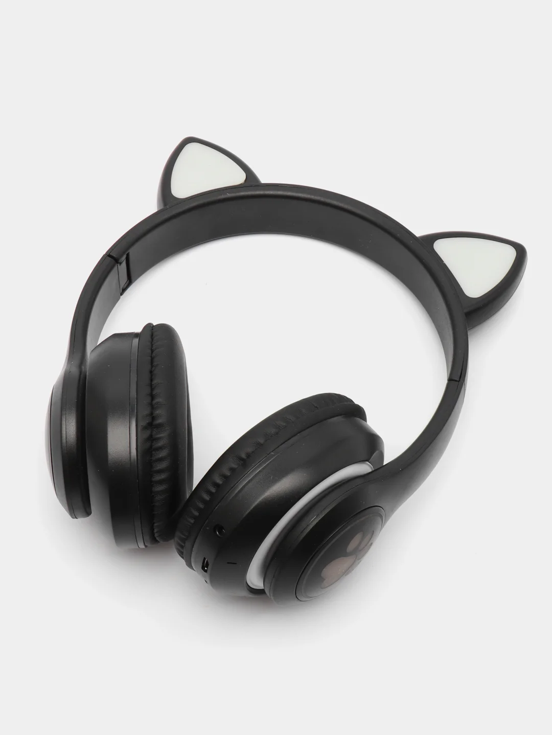 Угольный беспроводные наушники Bluetooth, со светящимися ушками, детские