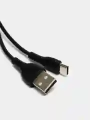 Черный кабель зарядный (Micro-USB / Type-C / Lightning) для зарядки Android iPhone на айфон