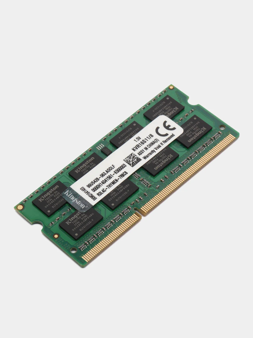Оперативная память Kingston DDR3, 1600 MHz SO-DIMM PC3-12800U 1, 8 гб