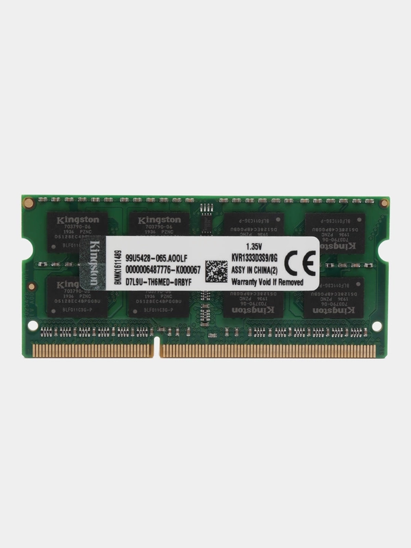 Оперативная память Kingston DDR3L 8 ГБ 1333 MHz SO-DIMM, PC3L-10600U