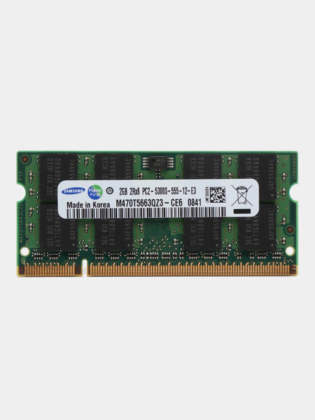 Оперативная память для ноутбука SAMSUNG DDR2, 2 Гб, 667 MHz SO-DIMM PC2-5300U, 1x2 гб