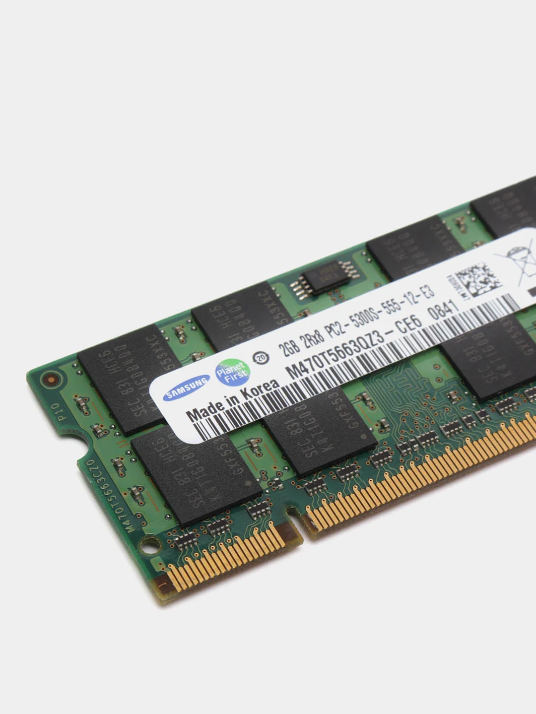 Оперативная память для ноутбука SAMSUNG DDR2, 2 Гб, 667 MHz SO-DIMM PC2-5300U, 1x2 гб