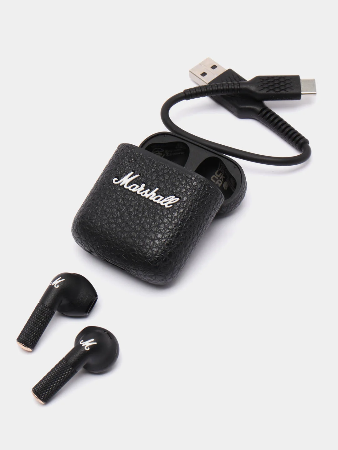 Черный беспроводные наушники Marshall Minor 3