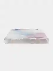 Ледяной силиконовый чехол на Samsung Galaxy S10 / Самсунг S10 прозрачный с рисунком, защита камеры