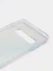 Ледяной силиконовый чехол на Samsung Galaxy S10 / Самсунг S10 прозрачный с рисунком, защита камеры