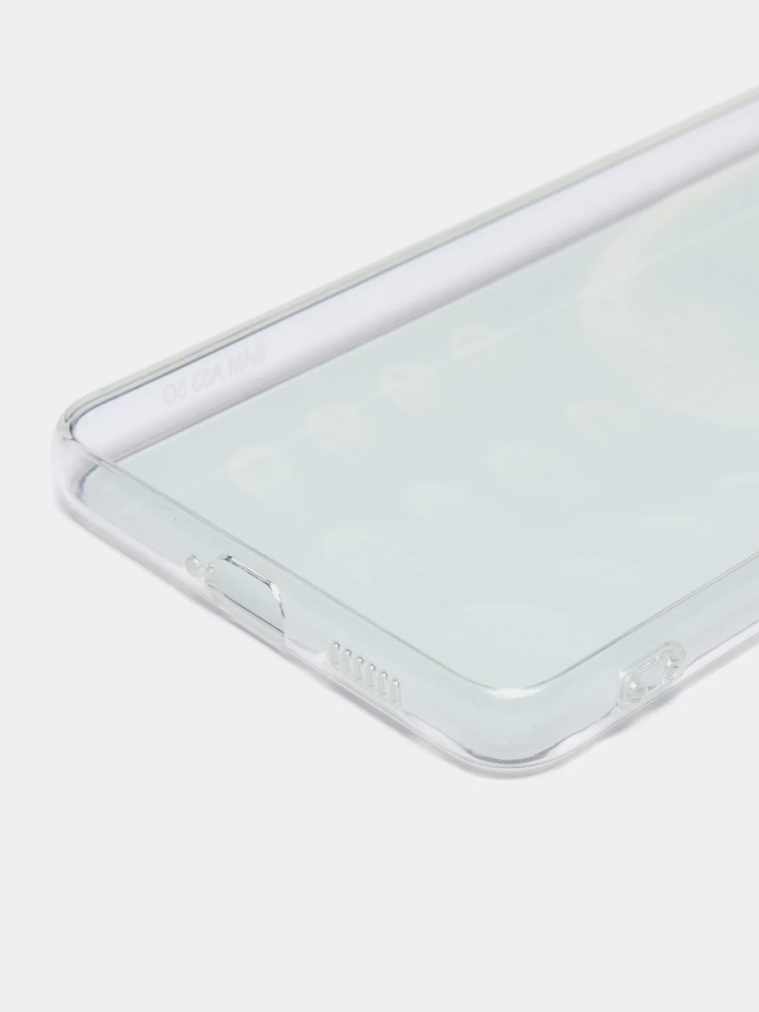 Угольный чехол на Samsung Galaxy A53 5G / Галакси А53 5G прозрачный, с рисунком, защита камеры