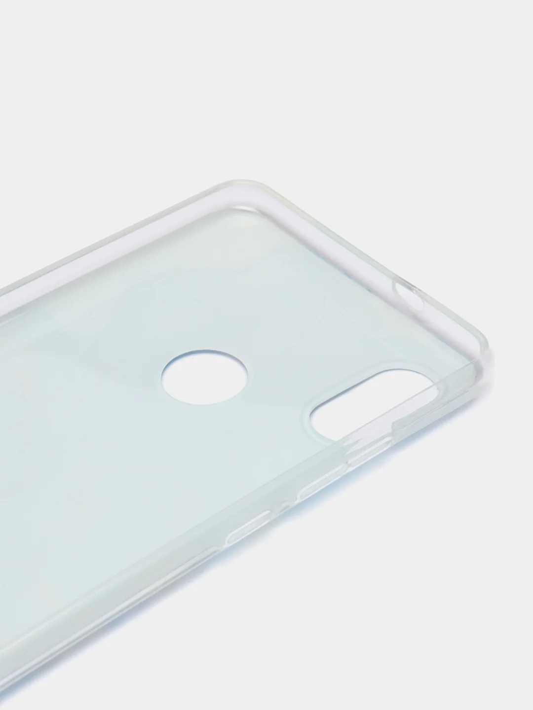 Светло-синий чехол на Xiaomi Redmi Note 5/Note 5 Pro / Сяоми Редми Нот 5/5 Про прозрачный, с рисунком
