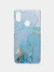 Светло-синий чехол на Xiaomi Redmi Note 5/Note 5 Pro / Сяоми Редми Нот 5/5 Про прозрачный, с рисунком