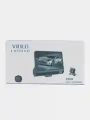 Угольный автомобильный видеорегистратор, с 3 камерами, Video Cardvr Full HD