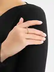 Золотой кольцо Бабочка с кристаллами