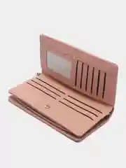 Розовый кошелек-клатч