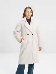 Кремовый шуба женская тедди, из искусственного меха