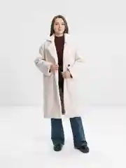 Кремовый шуба женская тедди, из искусственного меха