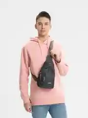 Серый мужская сумка через плечо