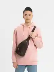 Коричневый мужская сумка через плечо