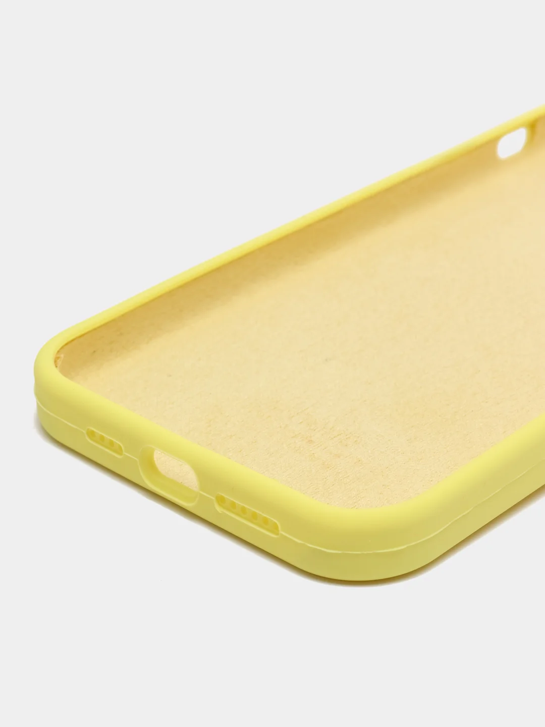 Желтый чехол iPhone, Айфон 11, 13, 14, 15, Про Макс, Pro Max, силиконовый Silicone Case