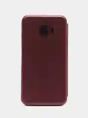 Пурпурный чехол книжка Samsung Galaxy J4 2018, Самсунг Галакси Джи4 2018