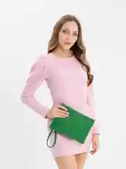 Зеленый женская сумка-  клатч