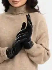 Черный перчатки женские сенсорные