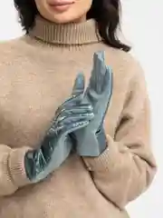 Бирюзовый перчатки женские сенсорные