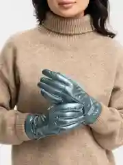 Бирюзовый перчатки женские сенсорные