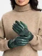 Зеленый перчатки женские сенсорные