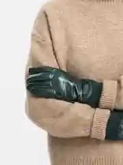 Зеленый перчатки женские сенсорные