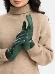 Зеленый перчатки женские сенсорные