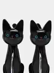 Черный набор прищепок, 4 шт, "Кошки"