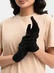 Черный перчатки хлопковые хозяйственные, тканевые