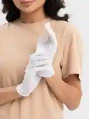 Белый перчатки хлопковые хозяйственные, тканевые