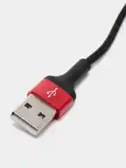 Красный зарядный кабель на iPhone 1м Hoco X26, зарядка для айфона 2.4A, LIGHTNING