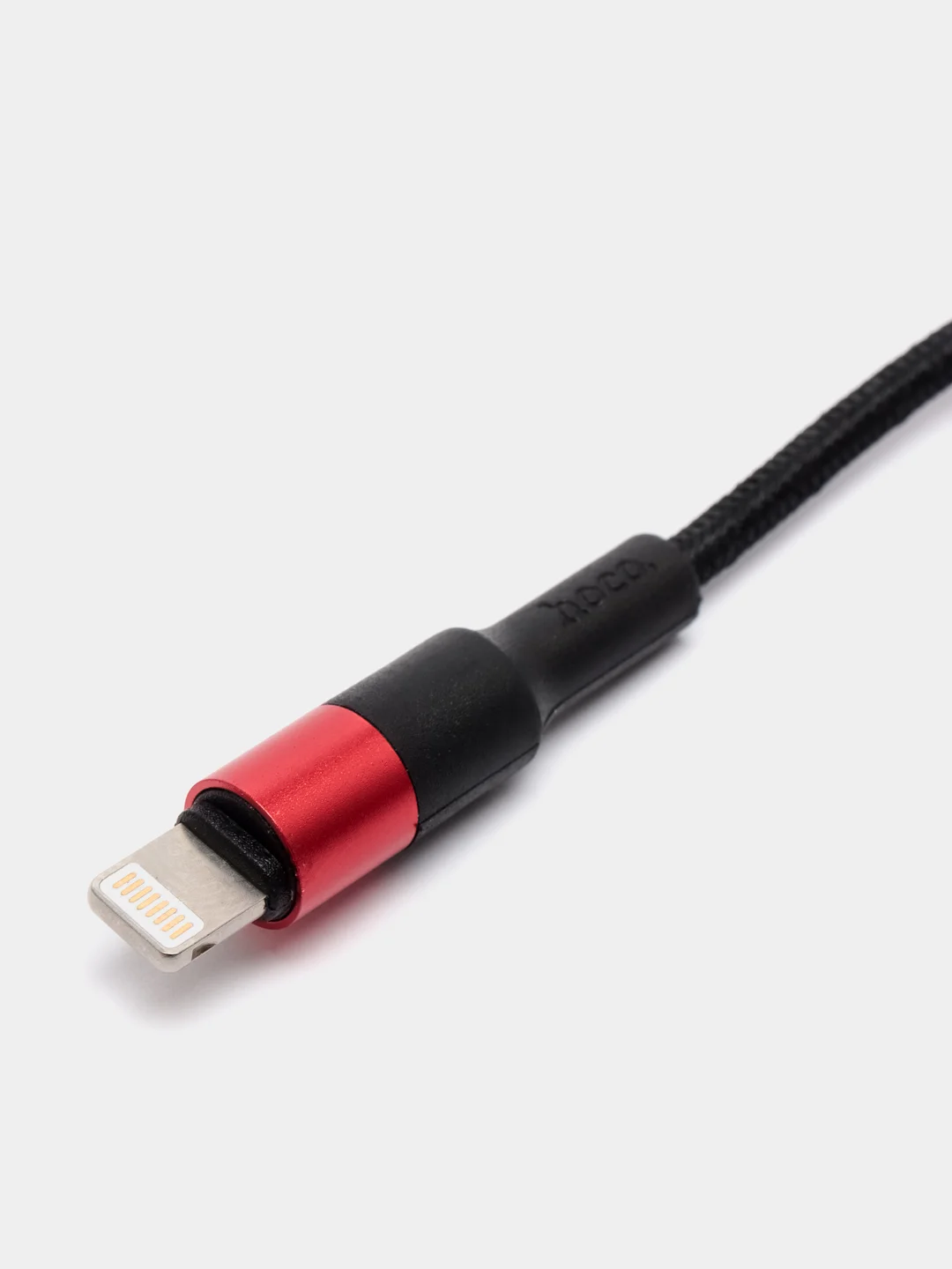 Красный зарядный кабель на iPhone 1м Hoco X26, зарядка для айфона 2.4A, LIGHTNING