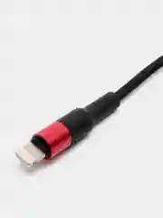 Красный зарядный кабель на iPhone 1м Hoco X26, зарядка для айфона 2.4A, LIGHTNING