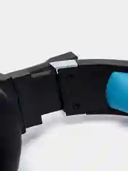Синий накладные наушники игровые Hoco W104, полноразмерные, с микрофоном Drift + LED