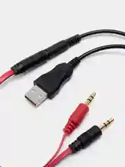 Синий накладные наушники игровые Hoco W104, полноразмерные, с микрофоном Drift + LED