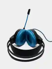 Синий игровая гарнитура с микрофоном, LED подсветкой, HOCO W105