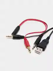 Красный накладные наушники игровые Hoco W104, полноразмерные, с микрофоном Drift + LED