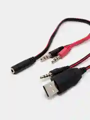 Красный игровая гарнитура с микрофоном, LED подсветкой, HOCO W105