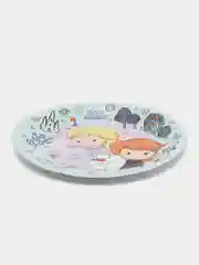 Белый одноразовая посуда для праздника Холодное сердце Чиби, Эльза, Анна, Олуф, тарелки, стаканы