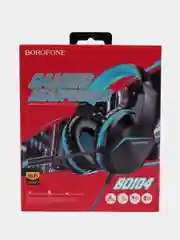 Синий игровые проводные наушники Borofone BO104, полноразмерные, с микрофоном