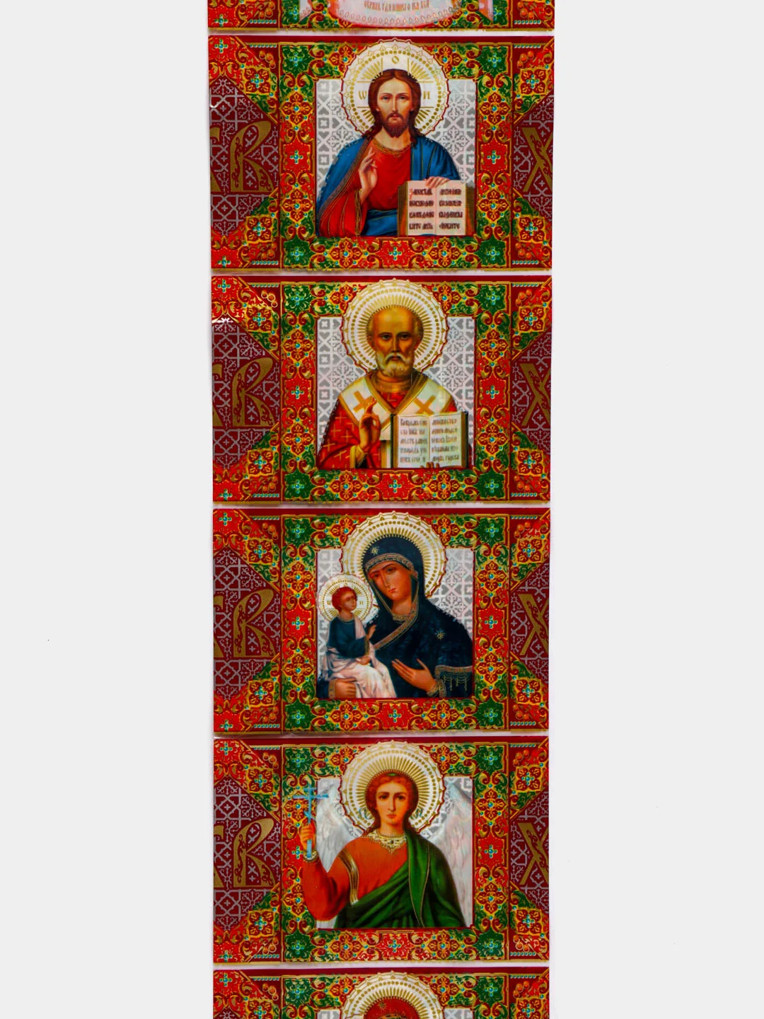 Вишнёвый термонаклейки пасхальные "Иконы церкви Библейские сюжеты"