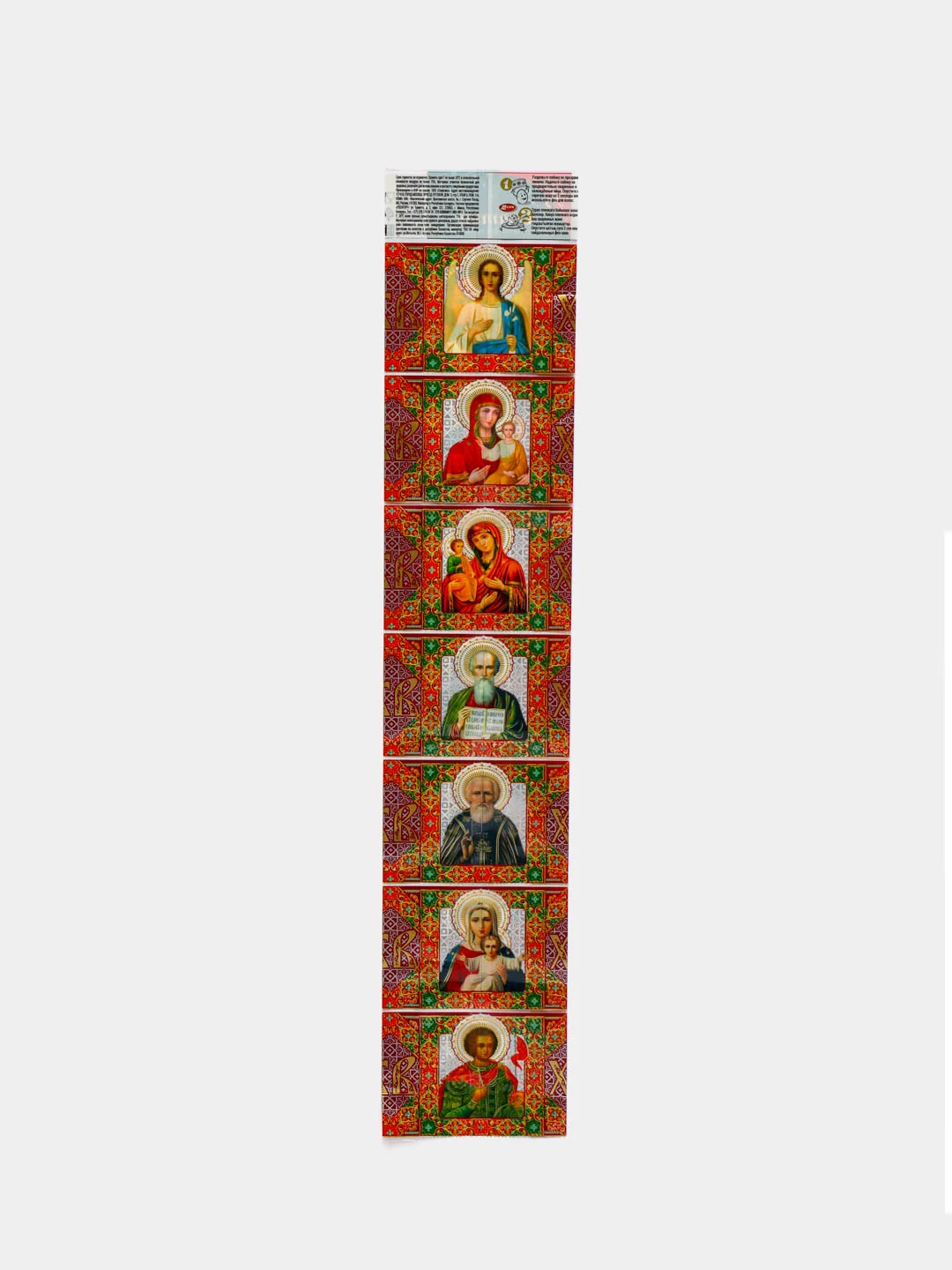Вишнёвый термонаклейки пасхальные "Иконы церкви Библейские сюжеты"