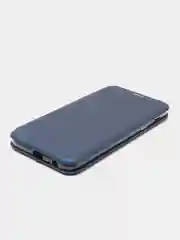 Синий чехол-книжка Samsung Galaxy A6 Plus 2018 / J8 2018, Самсунг Галакси А6 / Джи8 2018
