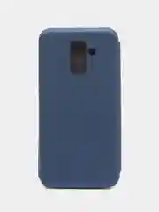 Синий чехол-книжка Samsung Galaxy A6 Plus 2018 / J8 2018, Самсунг Галакси А6 / Джи8 2018