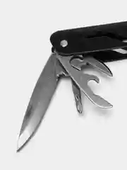 Черный мультитул складной, туристический, 10 встроенных инструментов