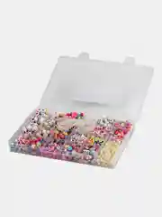 Набор Beads Set для творчества и рукоделия, 450 бусин, 24 вида, нить, Brauberg Kids