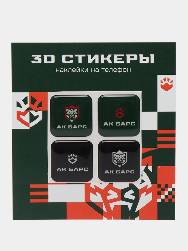 Наклейка на телефон "Ак Барс", 3D